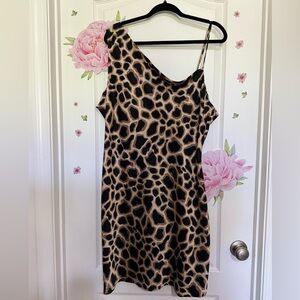 Nasty Gal Giraffe Print Slip Dress